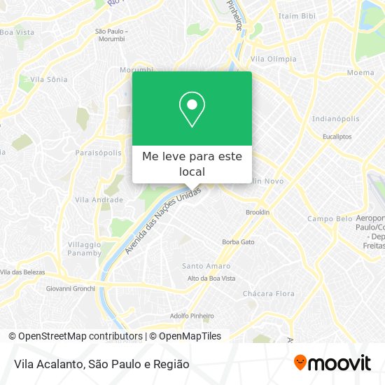 Vila Acalanto mapa
