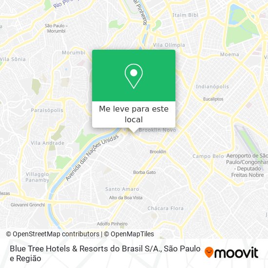 Blue Tree Hotels & Resorts do Brasil S / A. mapa