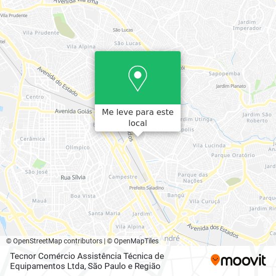 Tecnor Comércio Assistência Técnica de Equipamentos Ltda mapa