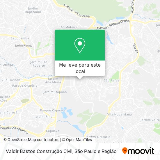 Valdir Bastos Construção Civil mapa