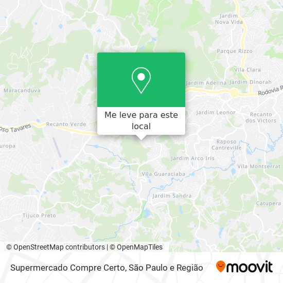 Supermercado Compre Certo mapa