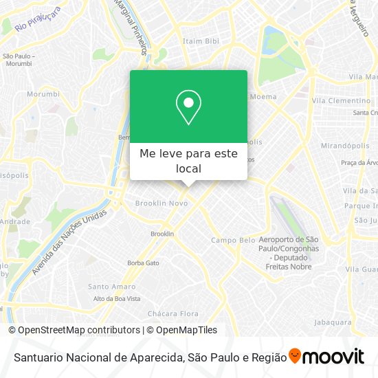 Santuario Nacional de Aparecida mapa
