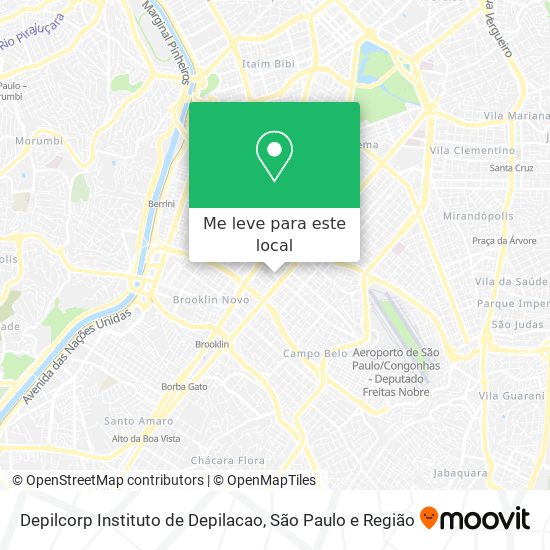 Depilcorp Instituto de Depilacao mapa