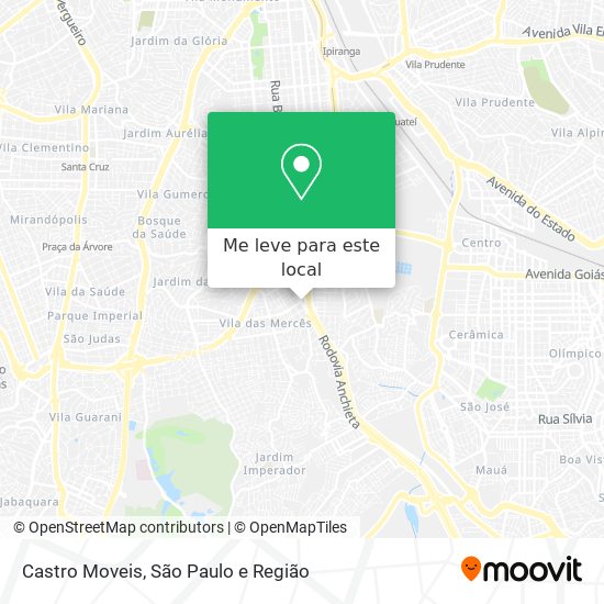 Castro Moveis mapa