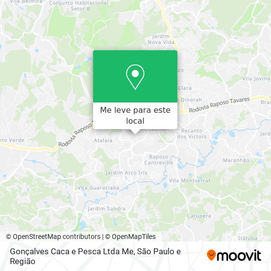 Gonçalves Caca e Pesca Ltda Me mapa