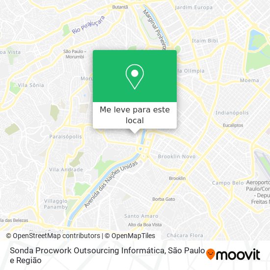 Sonda Procwork Outsourcing Informática mapa