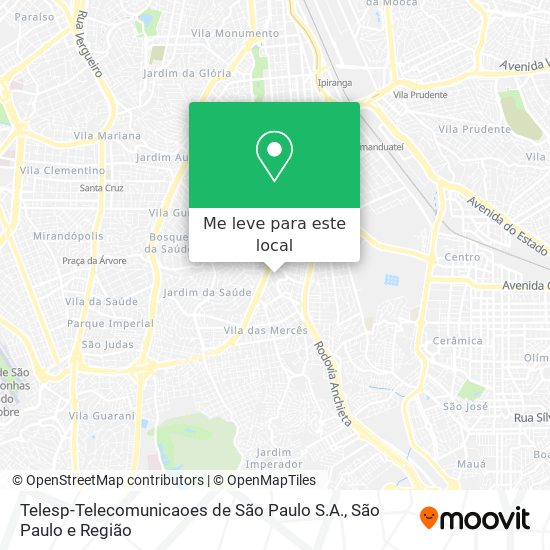 Telesp-Telecomunicaoes de São Paulo S.A. mapa