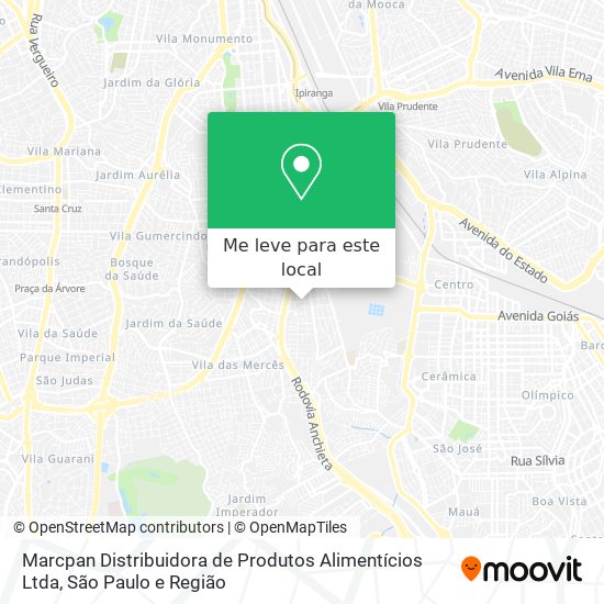 Marcpan Distribuidora de Produtos Alimentícios Ltda mapa