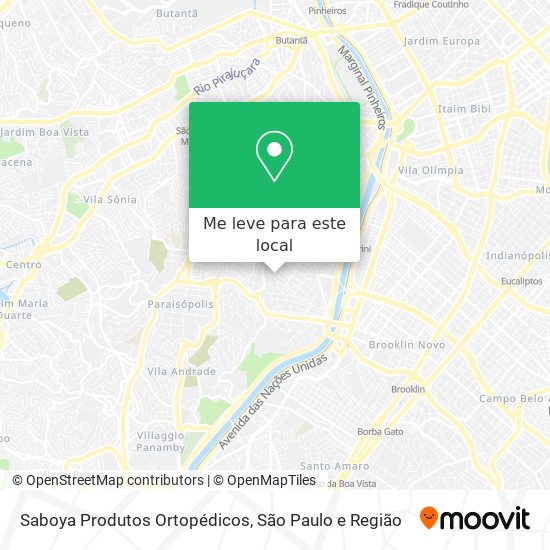 Saboya Produtos Ortopédicos mapa