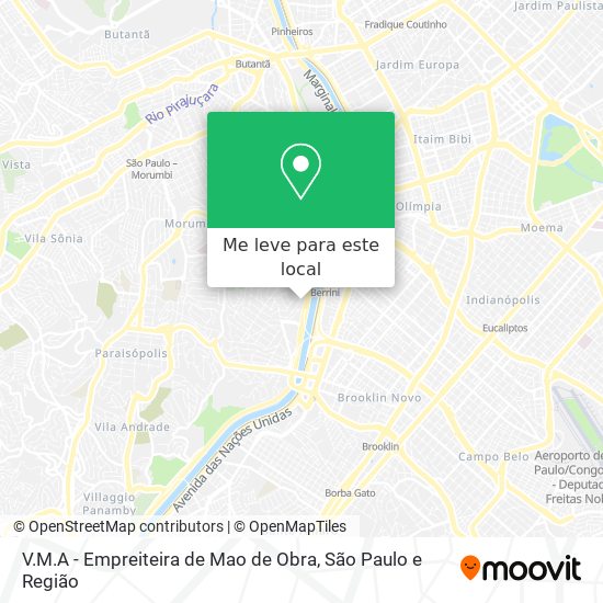 V.M.A - Empreiteira de Mao de Obra mapa