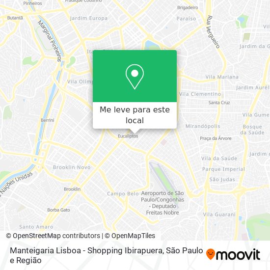 Manteigaria Lisboa - Shopping Ibirapuera mapa