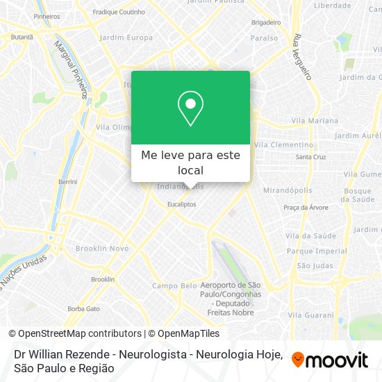 Dr Willian Rezende - Neurologista - Neurologia Hoje mapa