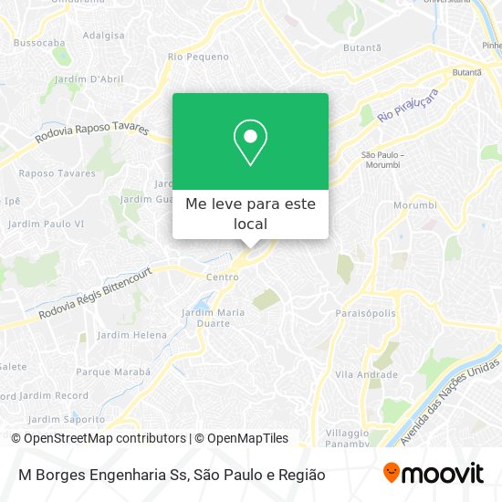 M Borges Engenharia Ss mapa