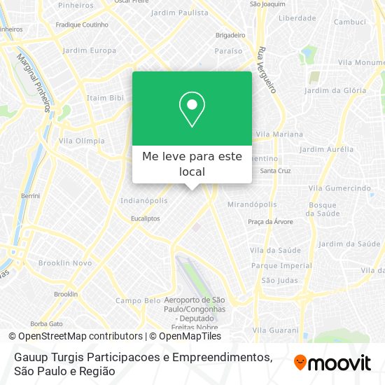 Gauup Turgis Participacoes e Empreendimentos mapa