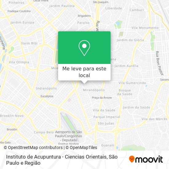 Instituto de Acupuntura - Ciencias Orientais mapa