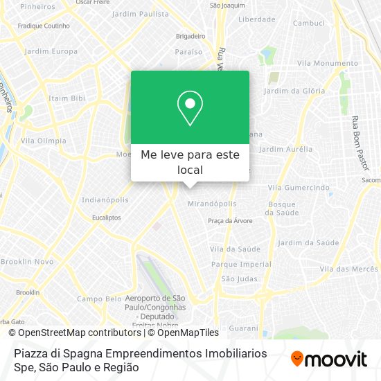 Piazza di Spagna Empreendimentos Imobiliarios Spe mapa