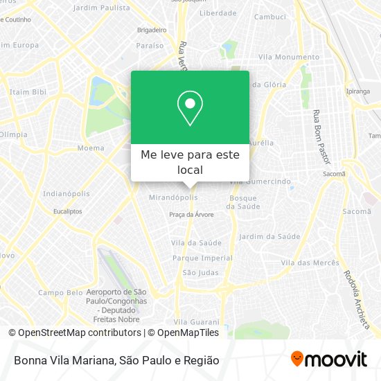 Bonna Vila Mariana mapa