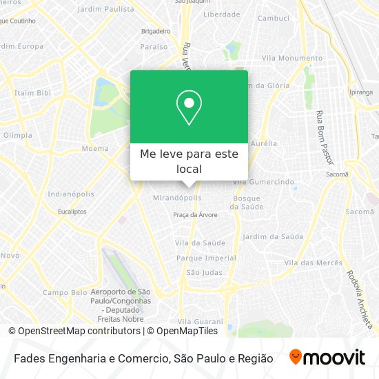 Fades Engenharia e Comercio mapa