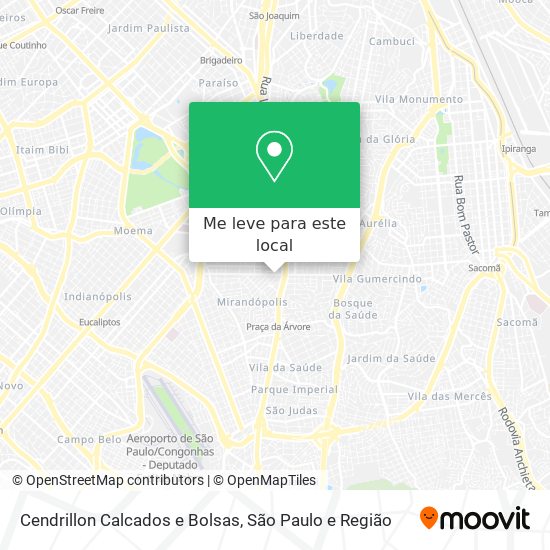 Cendrillon Calcados e Bolsas mapa