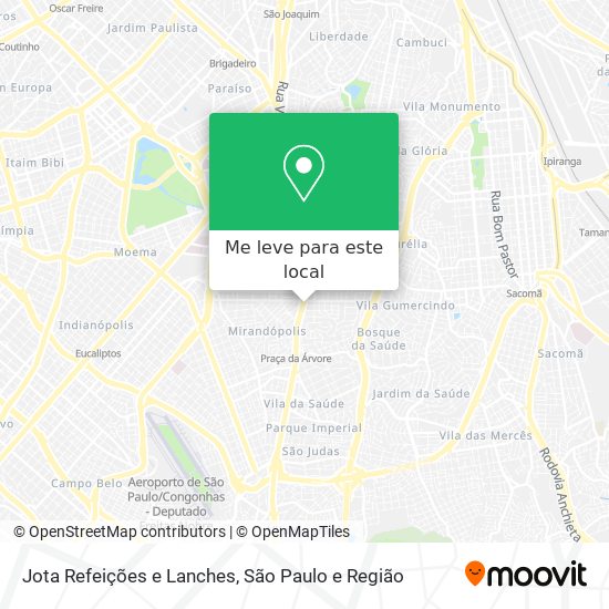 Jota Refeições e Lanches mapa