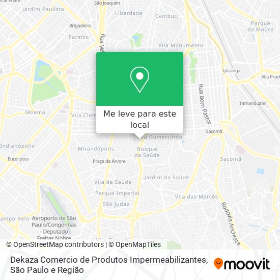 Dekaza Comercio de Produtos Impermeabilizantes mapa