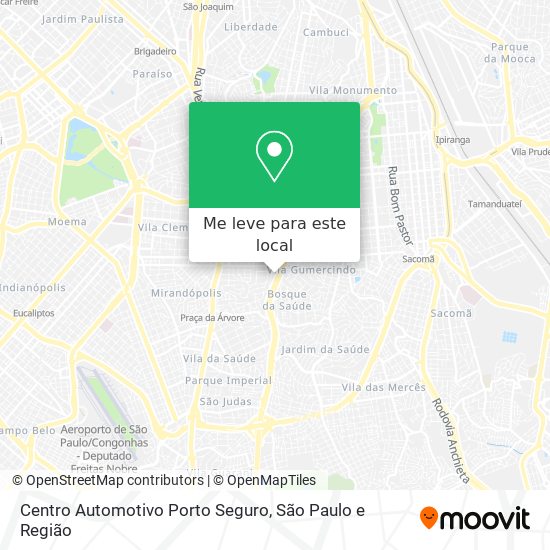 Centro Automotivo Porto Seguro mapa