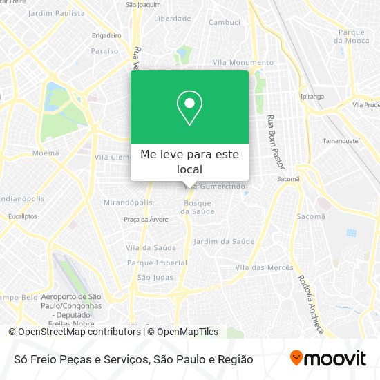 Só Freio Peças e Serviços mapa