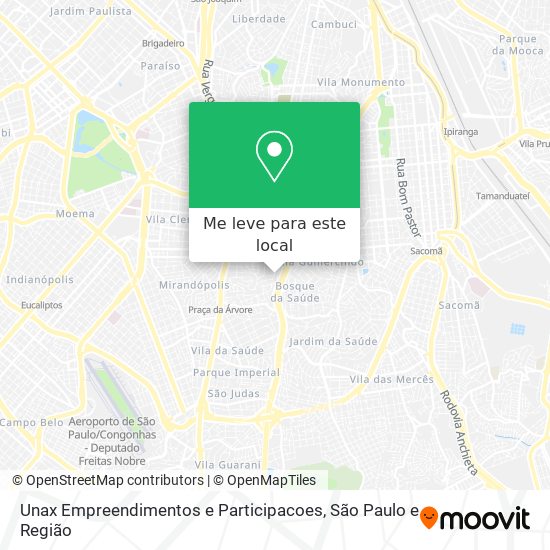 Unax Empreendimentos e Participacoes mapa