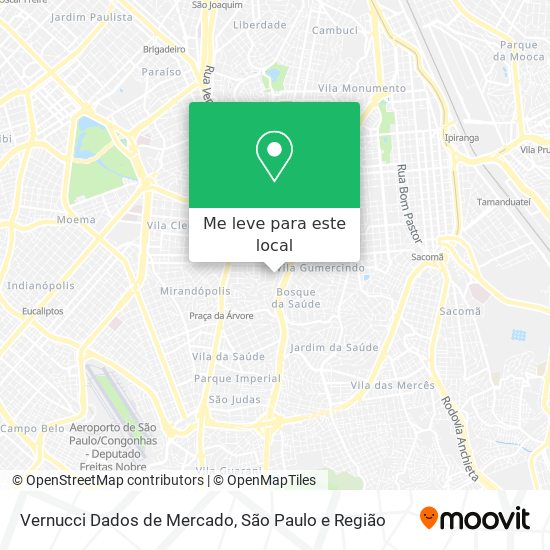 Vernucci Dados de Mercado mapa