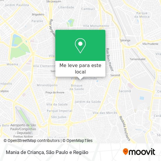 Mania de Criança mapa