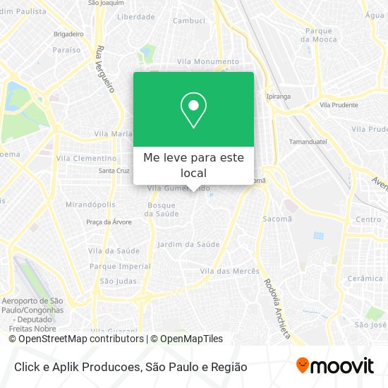 Click e Aplik Producoes mapa