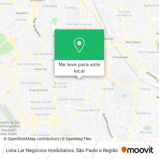 Lista Lar Negócios Imobiliários mapa