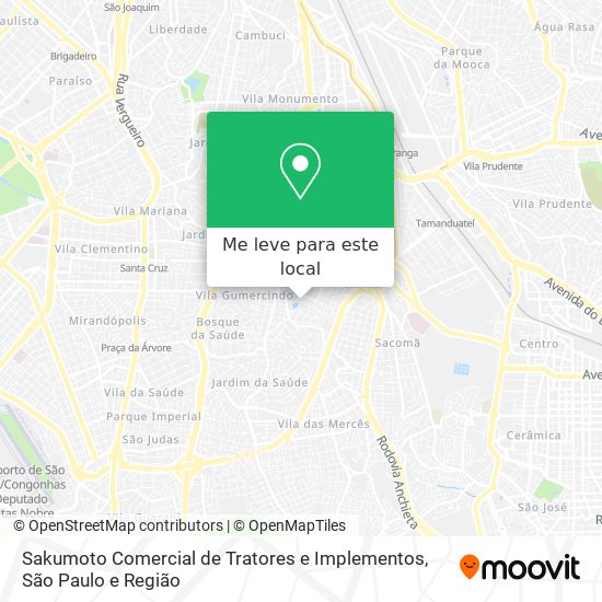 Sakumoto Comercial de Tratores e Implementos mapa