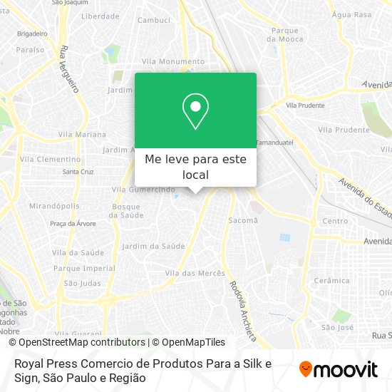 Royal Press Comercio de Produtos Para a Silk e Sign mapa