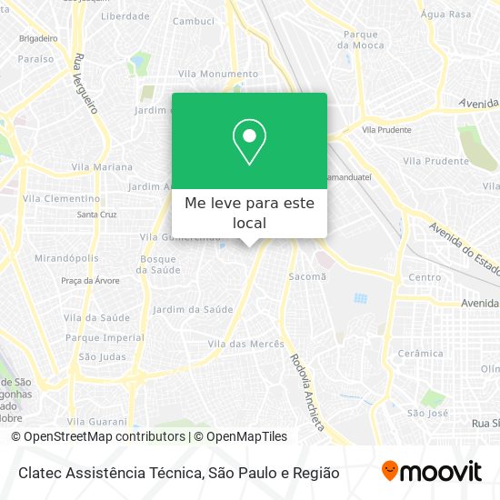 Clatec Assistência Técnica mapa