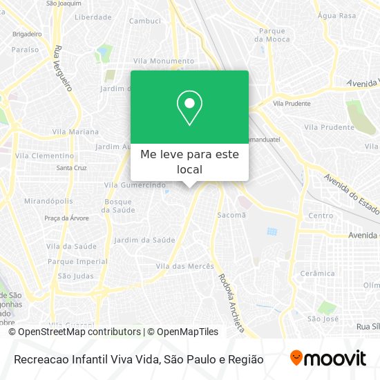 Recreacao Infantil Viva Vida mapa