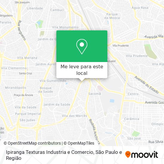 Ipiranga Texturas Industria e Comercio mapa