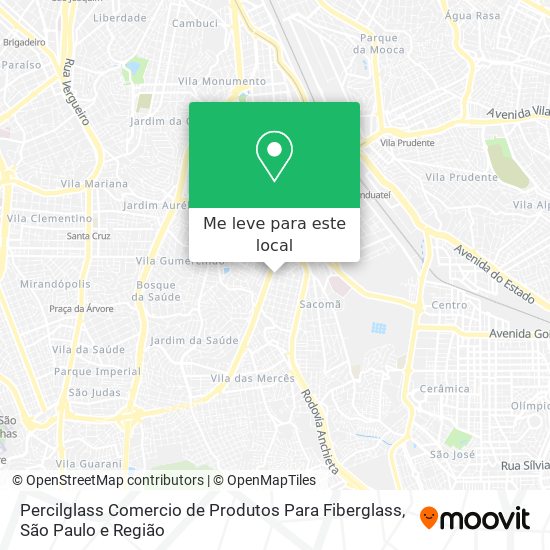 Percilglass Comercio de Produtos Para Fiberglass mapa