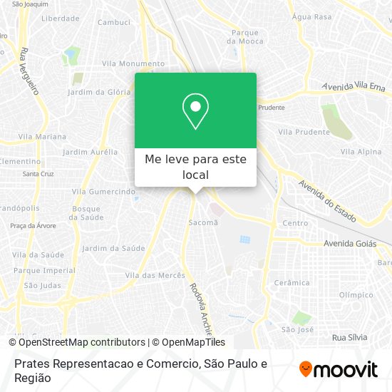 Prates Representacao e Comercio mapa