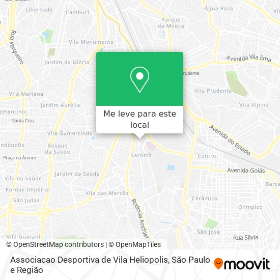 Associacao Desportiva de Vila Heliopolis mapa