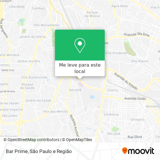 Bar Prime mapa