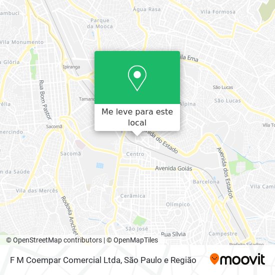 F M Coempar Comercial Ltda mapa