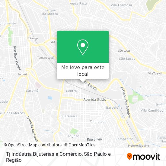 Tj Indústria Bijuterias e Comércio mapa