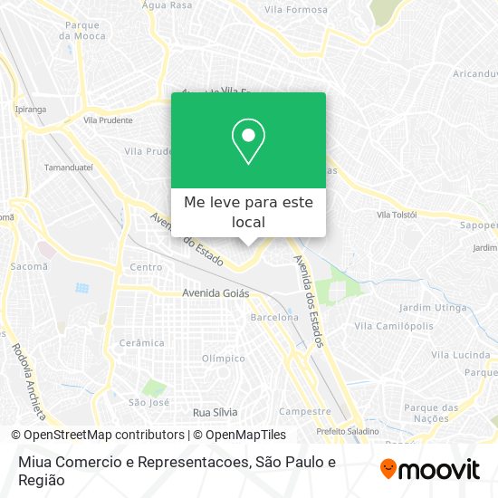 Miua Comercio e Representacoes mapa