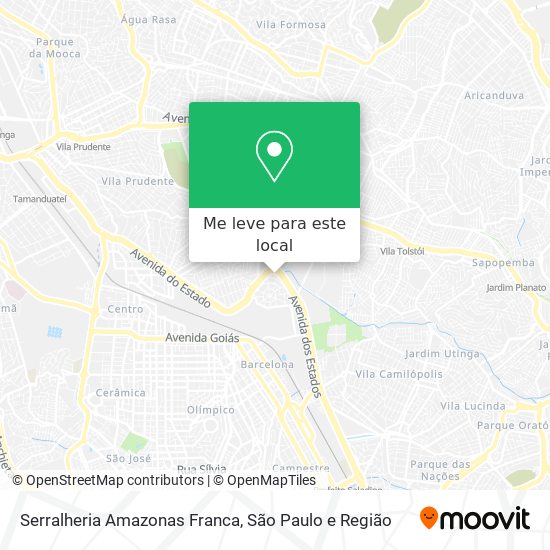 Serralheria Amazonas Franca mapa