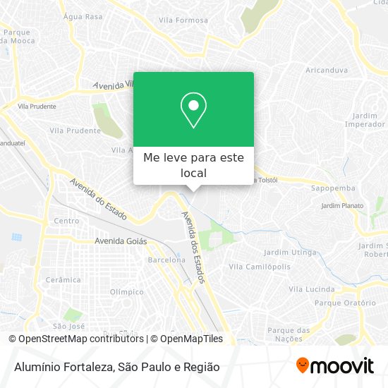 Alumínio Fortaleza mapa