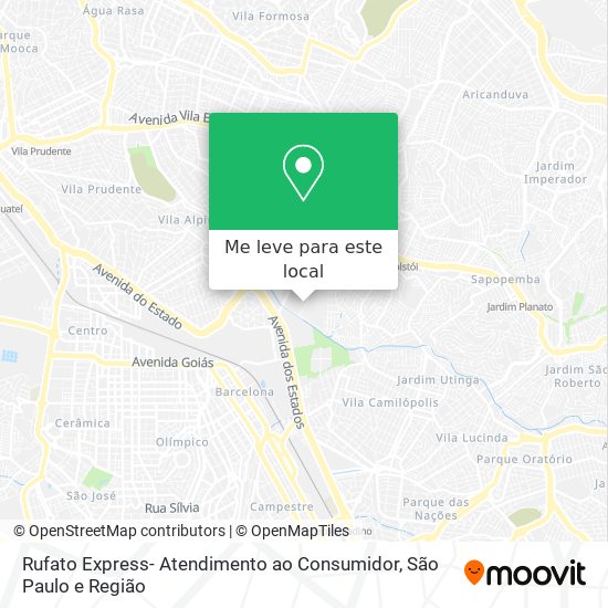 Rufato Express- Atendimento ao Consumidor mapa