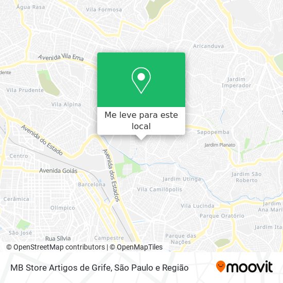 MB Store Artigos de Grife mapa