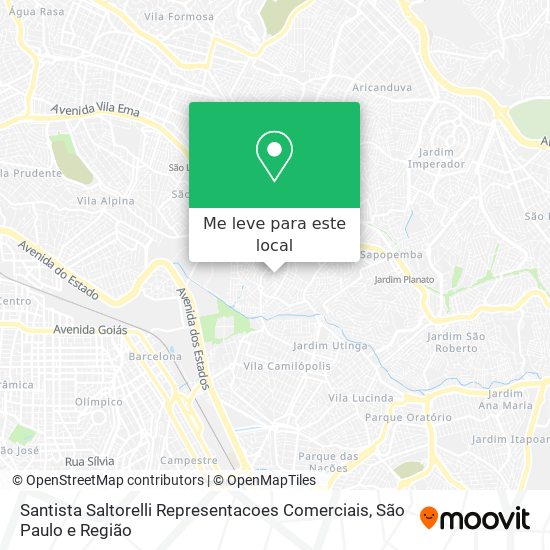 Santista Saltorelli Representacoes Comerciais mapa