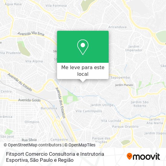 Fitsport Comercio Consultoria e Instrutoria Esportiva mapa